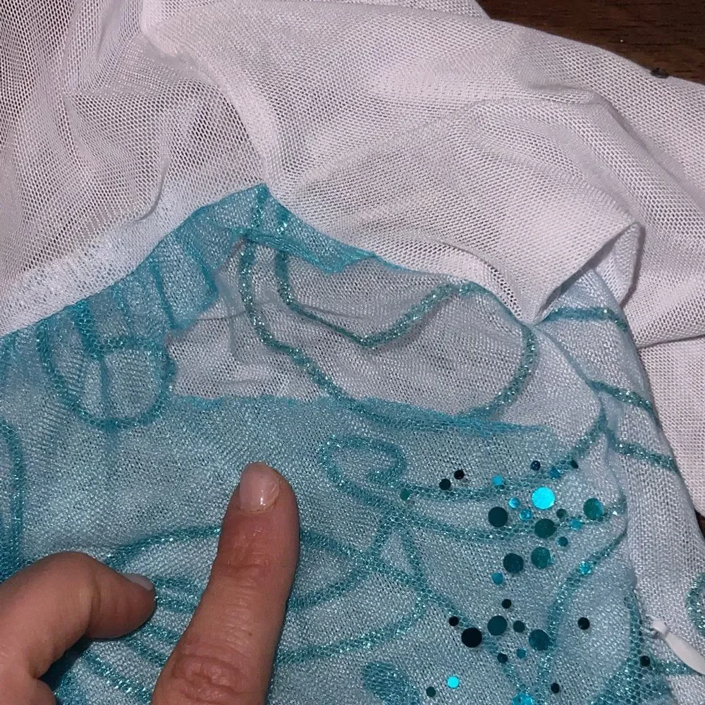 Sparkling Blue Princess Costume for Kids